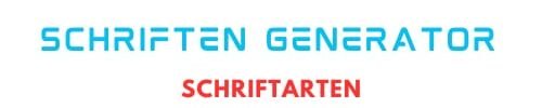 schriftarten